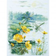 kit ricamo a punto croce - Magic Needle - Mattina nebbiosa