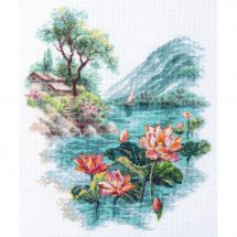 kit ricamo a punto croce - Magic Needle - Loto in fiore