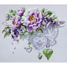kit ricamo a punto croce - Magic Needle - Decorazione floreale