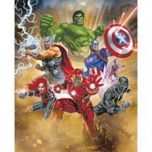 Decorazione da Parete 30x40cm Captain America The Avengers Kit Fai da Te per Pittura con Strass 5D per Ricamo a Punto Croce