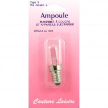 Lampadine - Couture loisirs - Lampadina a vite zoccolo medio - 15 w