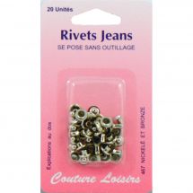 Occhielli e rivetti - Couture loisirs - Rivetti Jeans - 7 mm argento