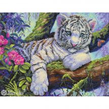 kit ricamo a punto croce - Merejka - Tigre bianco