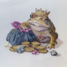 kit ricamo a punto croce - Merejka - Rana dorata