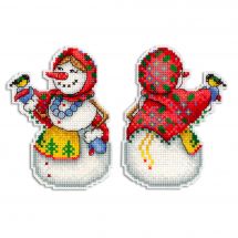 Kit di ornamenti da ricamare - MP Studia - Donna di neve