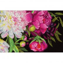 Kit Punto Croce - MP Studia - Disposizione delle peonie