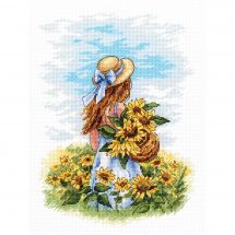 kit ricamo a punto croce - MP Studia - Attraverso il campo di girasoli