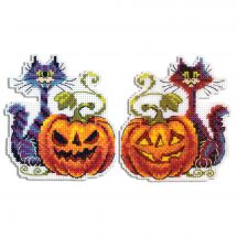 Kit di ornamenti da ricamare - MP Studia - Gatto di Halloween