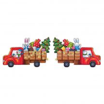 Kit di ornamenti da ricamare - MP Studia - Camion di Natale