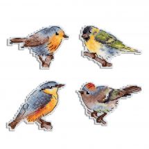 Kit magnete per ricamo - MP Studia - Piccoli uccelli