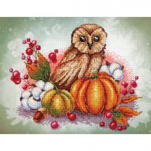 Kit Punto Croce - MP Studia - Gufo d'autunno