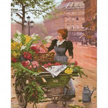 Kit Punto Croce - Nova Sloboda - Fiorista a Montmartre