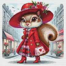 kit ricamo a punto croce - Nova Sloboda - Fashionista parigina