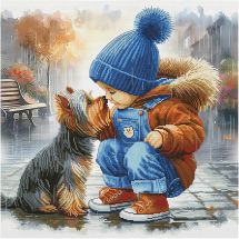 kit ricamo a punto croce - Nova Sloboda - Baci di pioggia