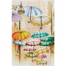 kit ricamo a punto croce - Nova Sloboda - Ombrelli galleggianti
