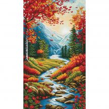 kit ricamo a punto croce - Nova Sloboda - Foglie d'autunno