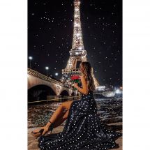 Kit di ricamo con perline - Nova Sloboda - Vista sulla Torre Eiffel
