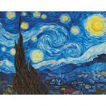 kit ricamo a punto croce - Nova Sloboda - La notte stellata di Van Gogh