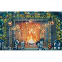 Kit per ricamo a punto croce con perline - Nova Sloboda - Natale insieme