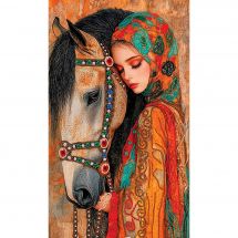 Kit di ricamo con perline - Nova Sloboda - La ragazza e il cavallo