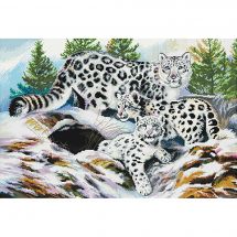 Kit Punto Croce - Nova Sloboda - Leopardo della neve
