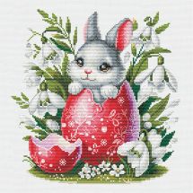 kit ricamo a punto croce - Nova Sloboda - Coniglietto di Pasqua
