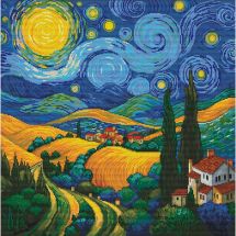 kit ricamo a punto croce - Nova Sloboda - Il fascino della notte