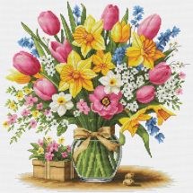 kit ricamo a punto croce - Nova Sloboda - Profumo di fiori