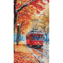 kit ricamo a punto croce - Nova Sloboda - Tram d'Autunno