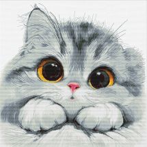 kit ricamo a punto croce - Nova Sloboda - Gattino timido