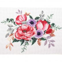 kit ricamo a punto croce - Ladybird - Bouquet elegante