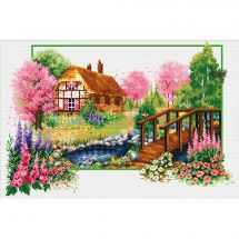 kit ricamo a punto croce - Needleart World - Chalet di primavera