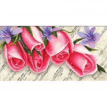 Kit Punto Croce - Needleart World - Rose e musica