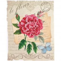 Kit Punto Croce - Ladybird - Rosa in fiore