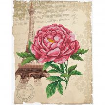 Kit Punto Croce - Ladybird - Rosa romantica