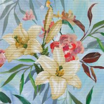 kit ricamo a punto croce - Ladybird - Bouquet di gigli selvatici
