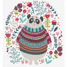 kit ricamo a punto croce - Ladybird - Panda couture