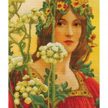 kit ricamo a punto croce - Ladybird - Ritratto di Elisabeth Sonrel