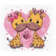 Kit Punto Croce - Oven - Giraffe innamorate