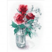 Kit Punto Croce - Oven - Rose e bacche di neve