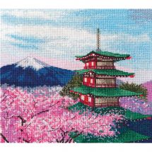 Kit Punto Croce - Oven - Pagoda Chureito