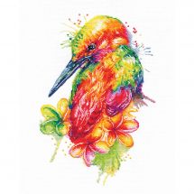 Kit Punto Croce - Oven - Cuscino da ricamare uccello del paradiso