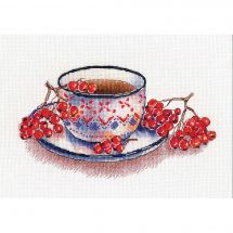Kit Punto Croce - Oven - Tè alle bacche rosse