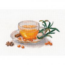 Kit Punto Croce - Oven - Tè di olivello spinoso