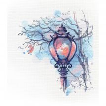 Kit Punto Croce - Oven - Lanterna d'autunno