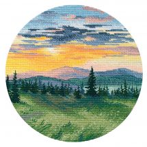 Kit Punto Croce - Oven - Tramonto in montagna