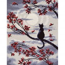 Kit Punto Croce - Oven - Gatto di luna