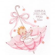 Kit Punto Croce - Oven - Un piccolo regalo - Una ragazza
