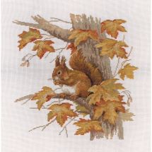 Kit Punto Croce - Panna - Scoiattolo