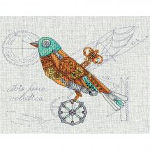 Kit Punto Croce - Panna - Uccello meccanico